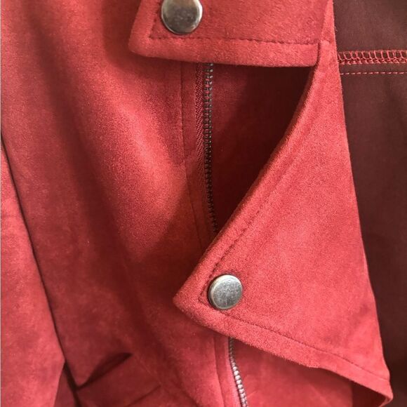 Faux Suede Moto Jacket  - Picture 10 of 14